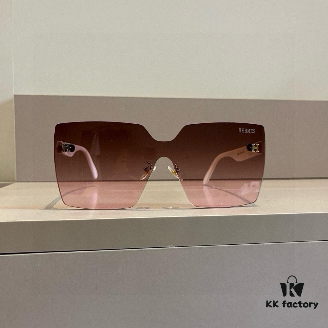 6931a9e2ccd8ab3d7af9e47c Hermes Women's Oversized 3D Frame Sunglasses, New Heavyweight Collection