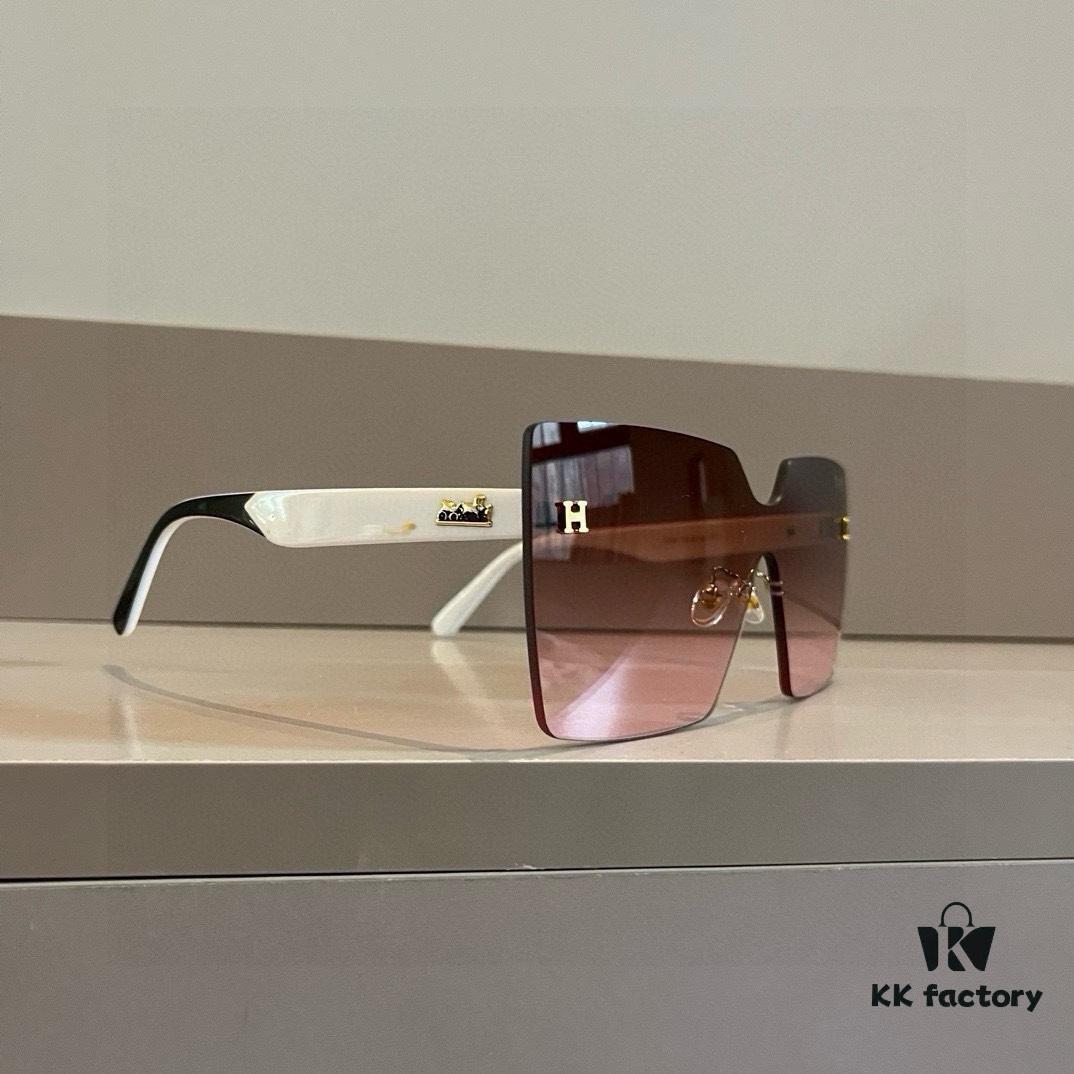 6931a9e2ccd8ab3d7af9e47d Hermes Women's Oversized 3D Frame Sunglasses, New Heavyweight Collection