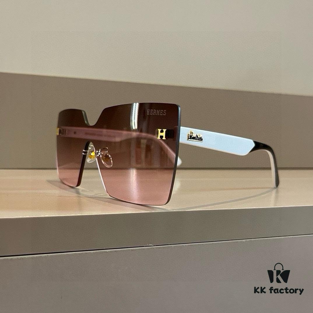6931a9e2ccd8ab3d7af9e47e Hermes Women's Oversized 3D Frame Sunglasses, New Heavyweight Collection