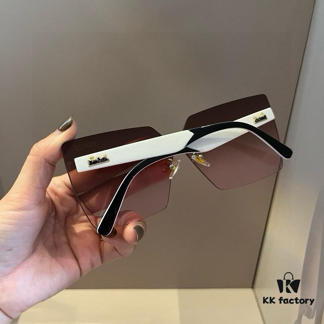 6931a9e2ccd8ab3d7af9e482 Hermes Women's Oversized 3D Frame Sunglasses, New Heavyweight Collection