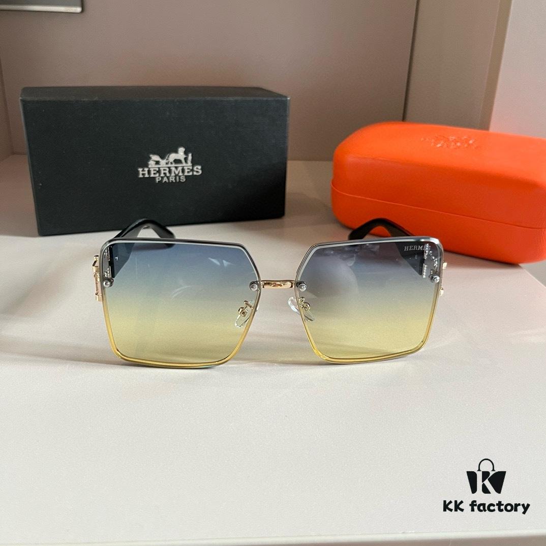 6931a9eaccd8ab3d7af9e4fb Hermes Women's Oversized 3D Frame Sunglasses, New Heavyweight Collection