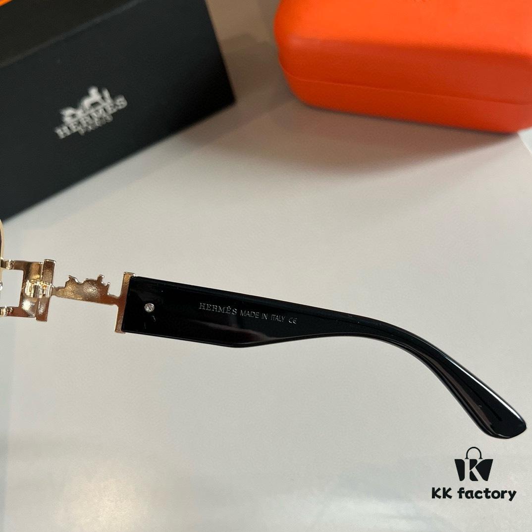 6931a9eaccd8ab3d7af9e502 Hermes Women's Oversized 3D Frame Sunglasses, New Heavyweight Collection