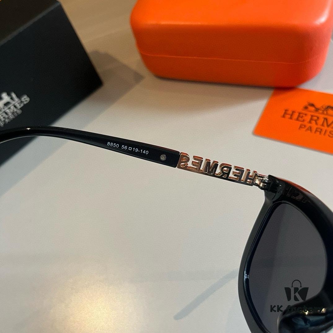 6931a9ebccd8ab3d7af9e509 Hermes Classic Square Frame Sunglasses, Flattering on All Face Shapes, Stylish with Coats or Dresses, Nylon Polarized Lenses for UV Protection