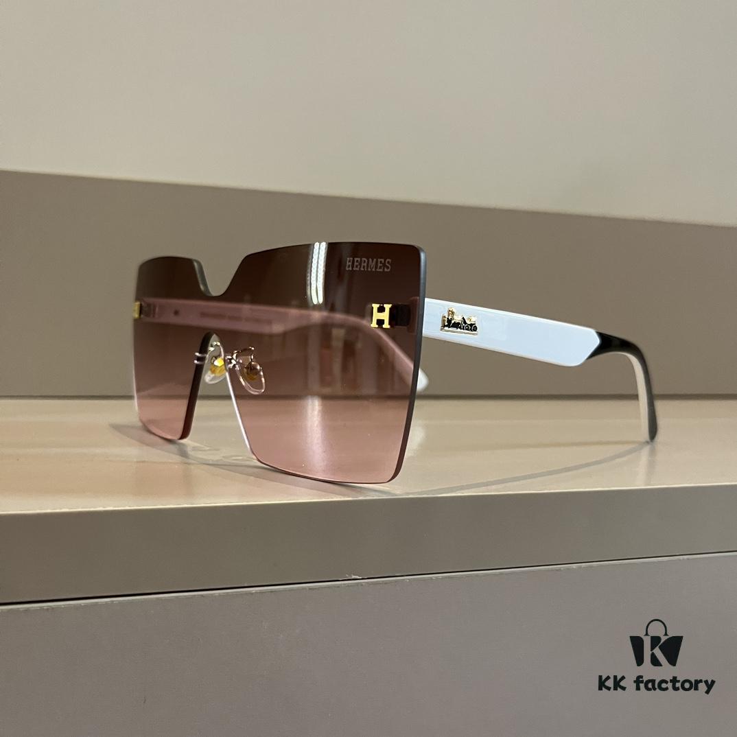 6931a9eeccd8ab3d7af9e53e Hermès Women's Oversized 3D Frame Sunglasses, Heavyweight New Arrival, Retro and Elegant