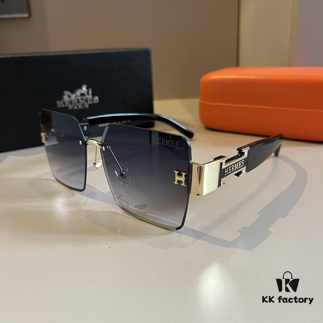 6931a9eeccd8ab3d7af9e545 Hermes Women's Oversized 3D Frame Sunglasses, New Heavyweight Collection