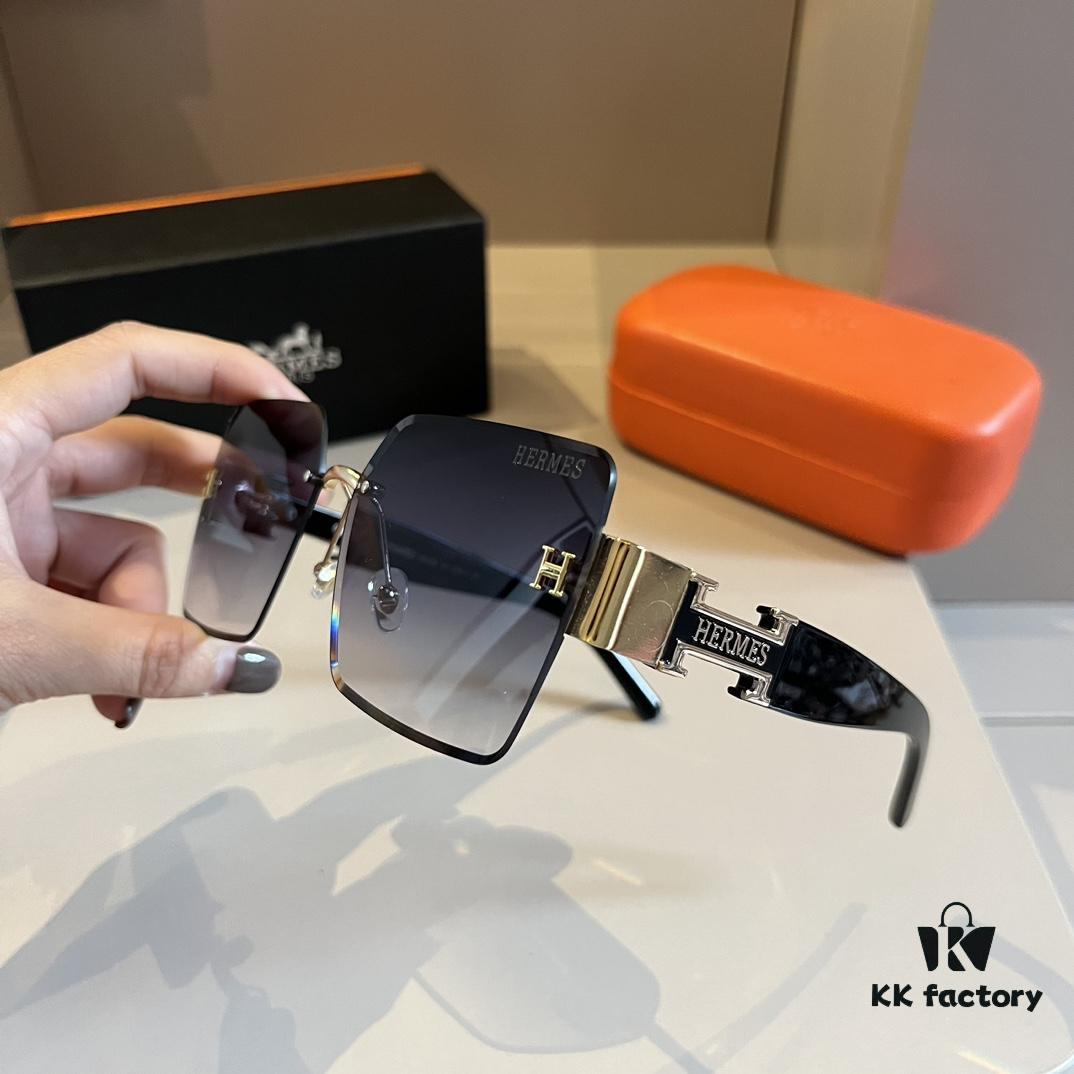 6931a9efccd8ab3d7af9e546 Hermes Women's Oversized 3D Frame Sunglasses, New Heavyweight Collection