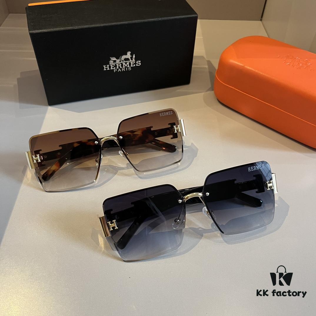 6931a9efccd8ab3d7af9e54a Hermes Women's Oversized 3D Frame Sunglasses, New Heavyweight Collection