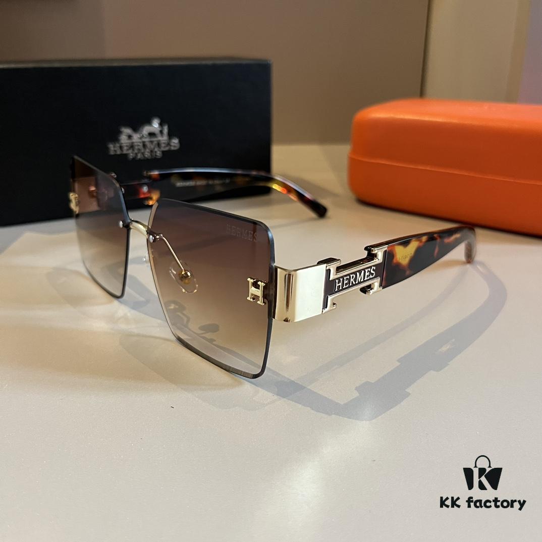 6931a9efccd8ab3d7af9e54f HERMES Hermès New Heavyweight Women's Sunglasses, Large Frame with 3D Design to Flatter Facial Features, Retro and Elegant Style