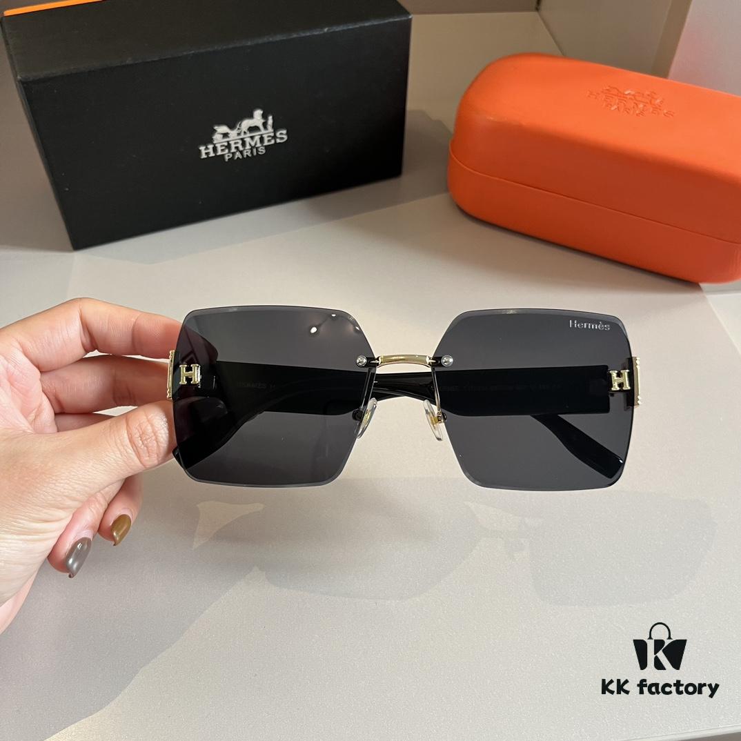 6931a9f0ccd8ab3d7af9e563 Hermès Women's New Heavyweight Sunglasses with Oversized 3D Frame for Flattering Facial Contour
