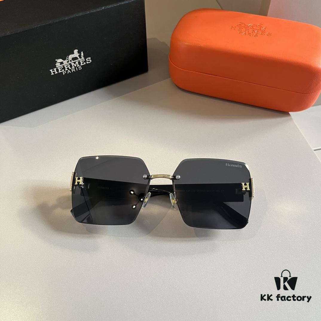 6931a9f1ccd8ab3d7af9e566 Hermès Women's New Heavyweight Sunglasses with Oversized 3D Frame for Flattering Facial Contour