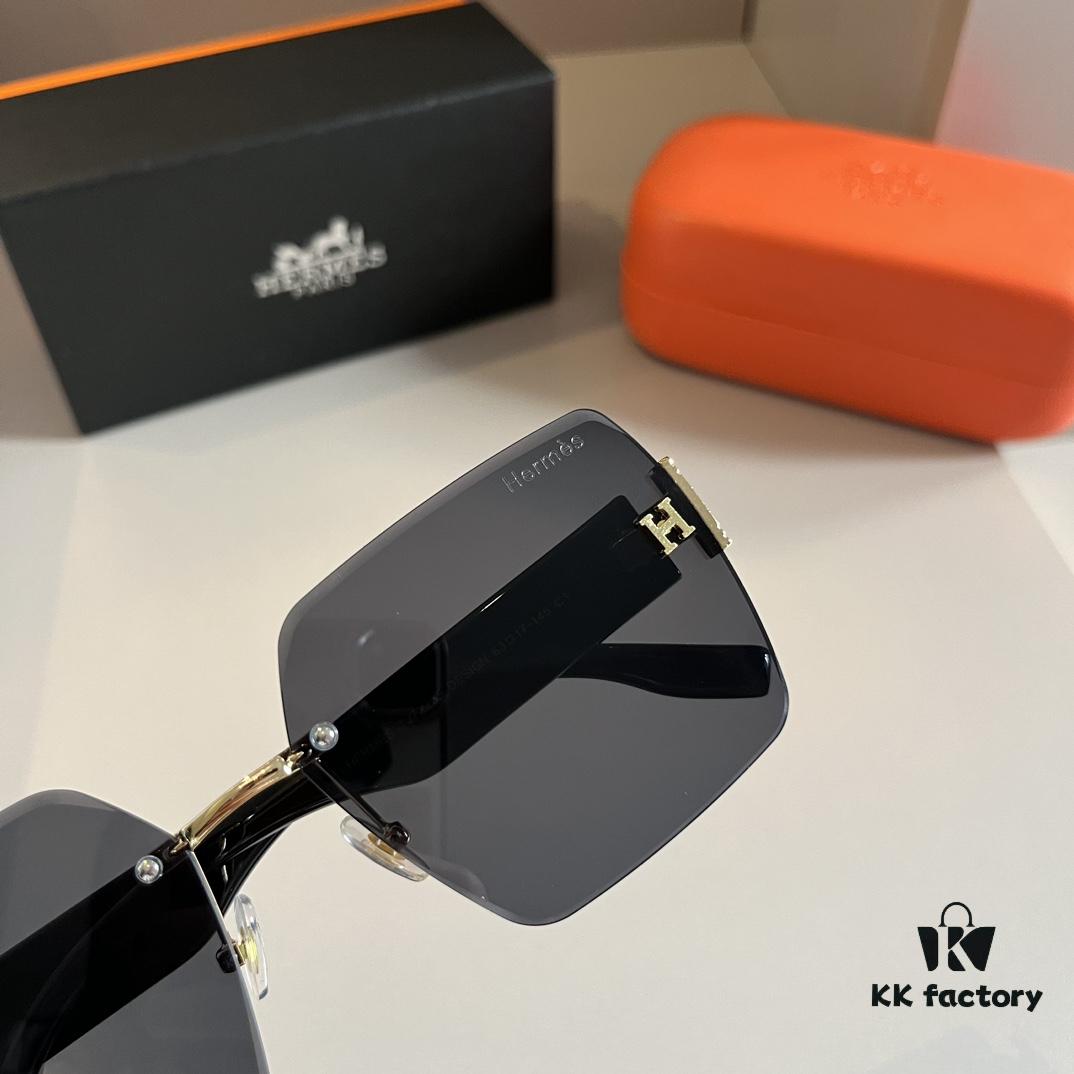 6931a9f1ccd8ab3d7af9e567 Hermès Women's New Heavyweight Sunglasses with Oversized 3D Frame for Flattering Facial Contour