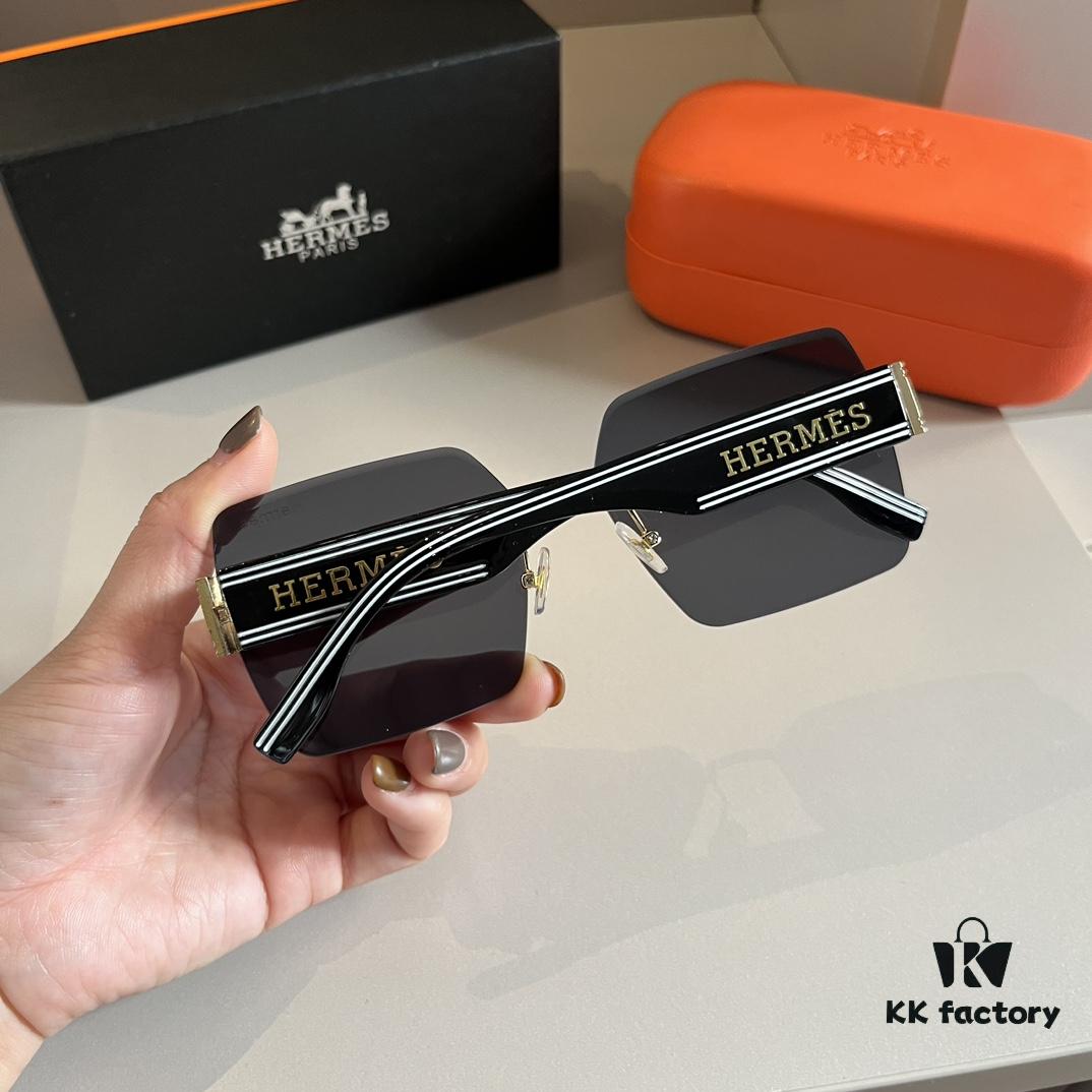 6931a9f1ccd8ab3d7af9e568 Hermès Women's New Heavyweight Sunglasses with Oversized 3D Frame for Flattering Facial Contour