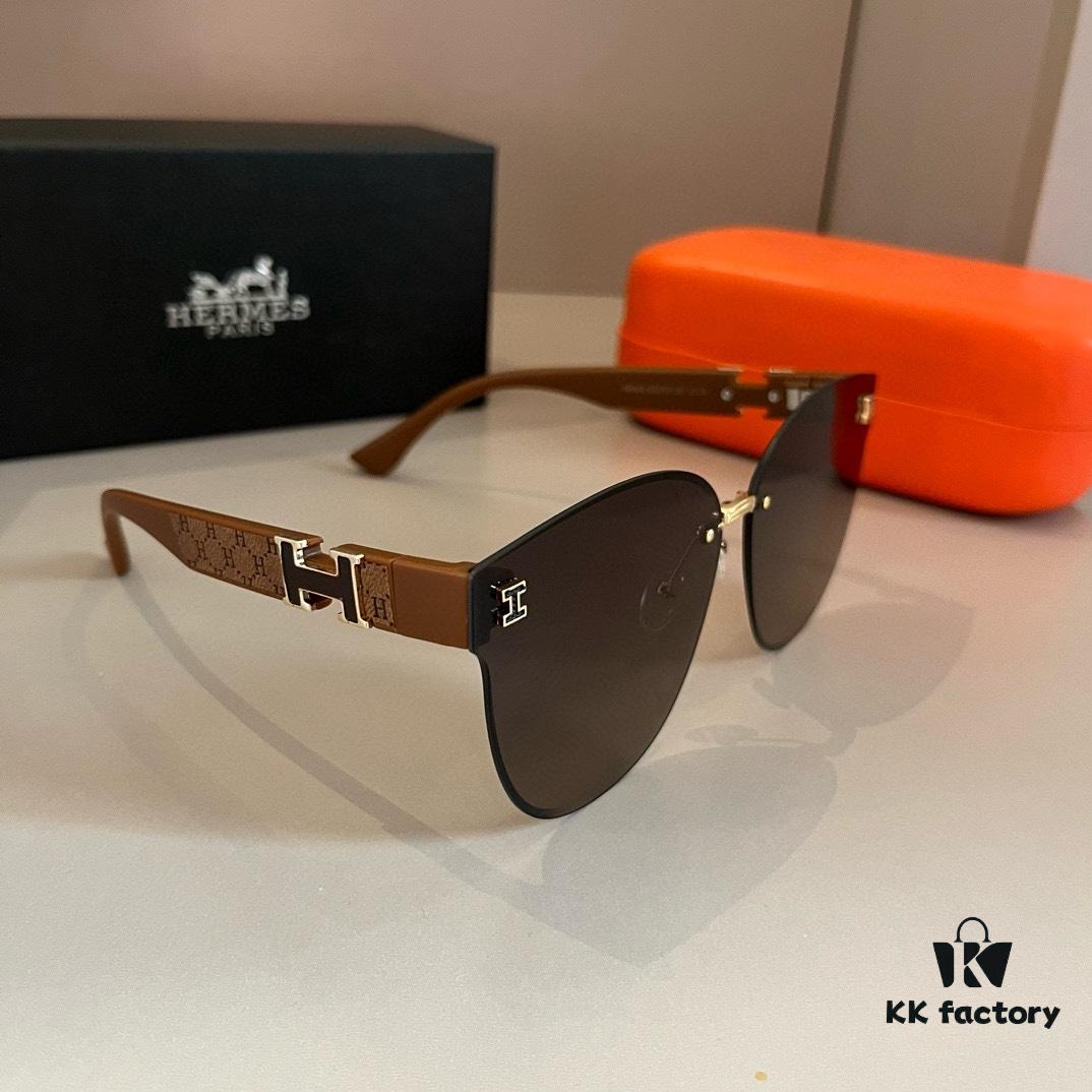 6931a9f2ccd8ab3d7af9e576 Hermes Women's Sunglasses, Oval Lenses, Ultra-Premium Custom Design, Essential for Travel and Driving