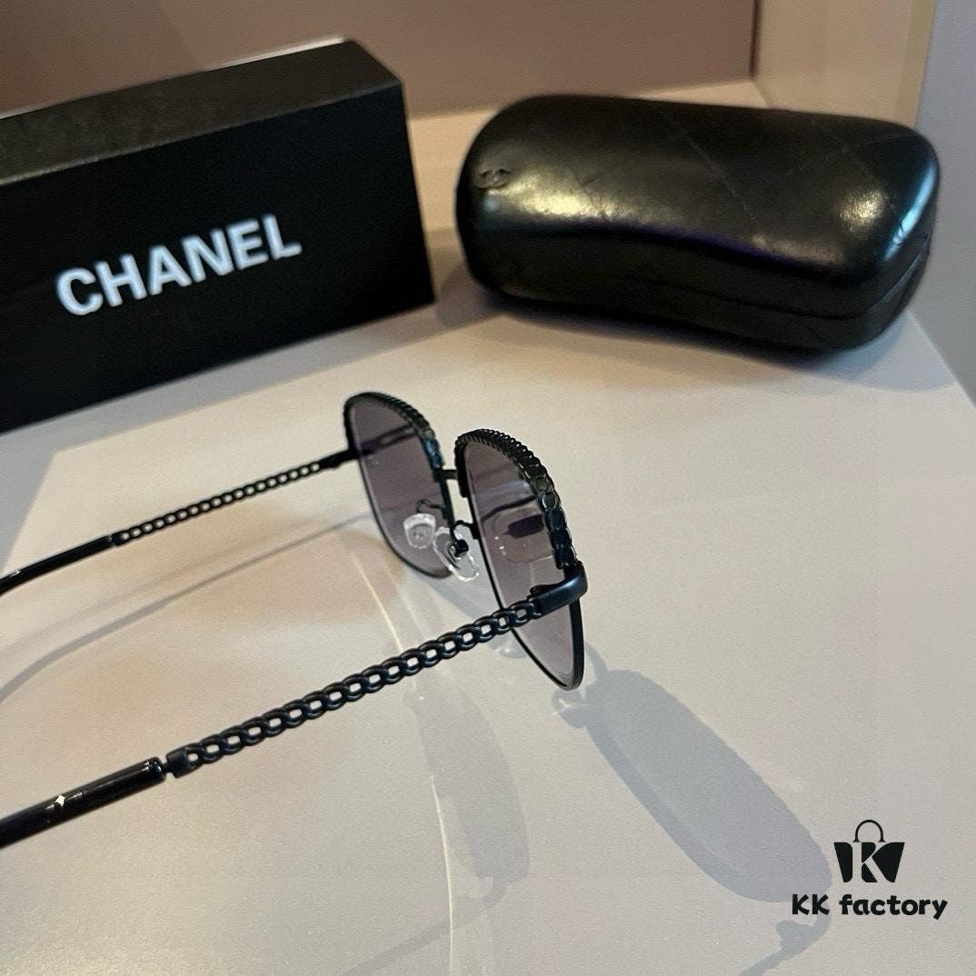 6931aa12ccd8ab3d7af9e779 Chanel Sunglasses, absolutely in love, the moment you put them on, the aura is perfectly captured, they make your face look incredibly slim, large frames yet surprisingly lightweight, with just the right curvature on the temples for a comfortable, feather-light fit!