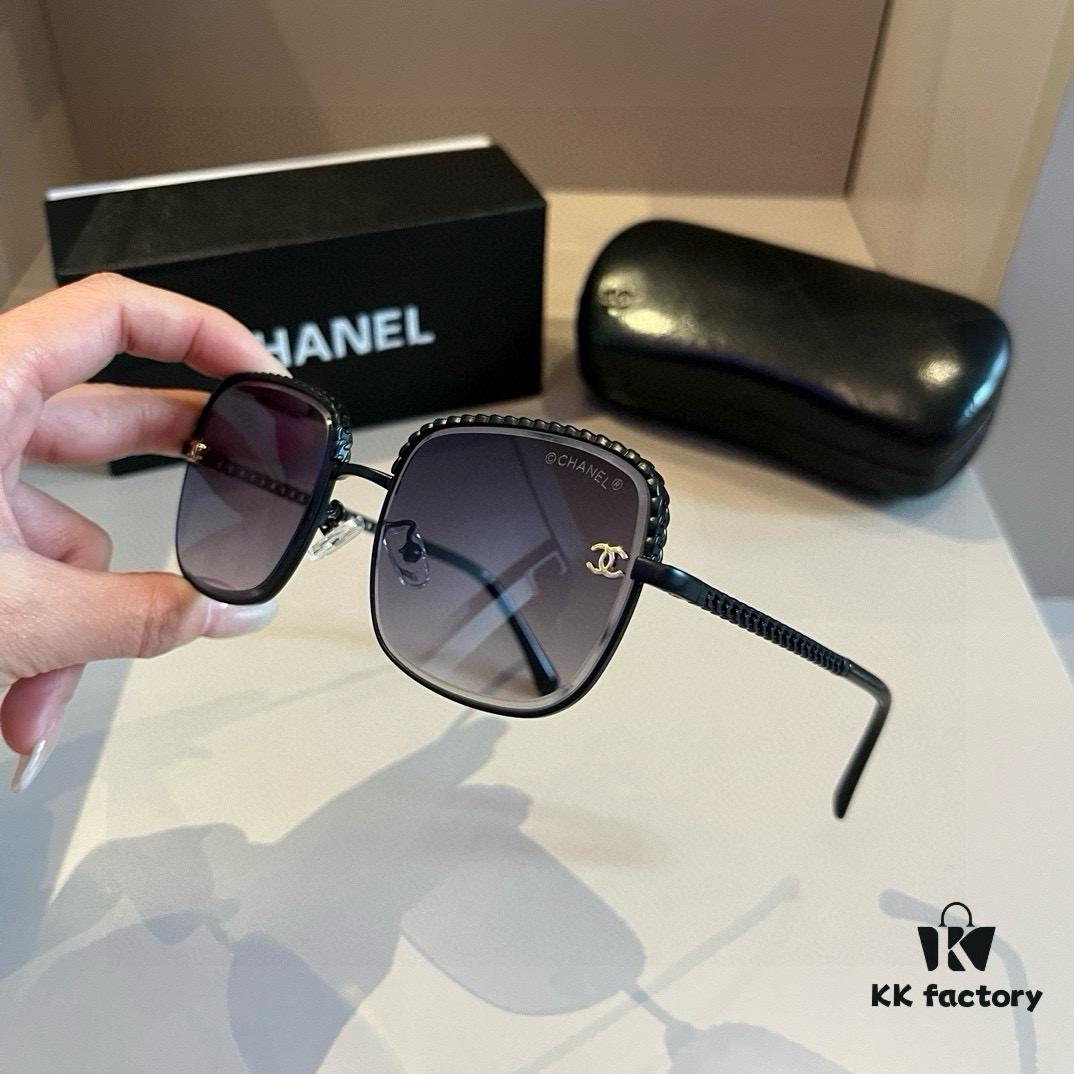 6931aa12ccd8ab3d7af9e77a Chanel Sunglasses, absolutely in love, the moment you put them on, the aura is perfectly captured, they make your face look incredibly slim, large frames yet surprisingly lightweight, with just the right curvature on the temples for a comfortable, feather-light fit!