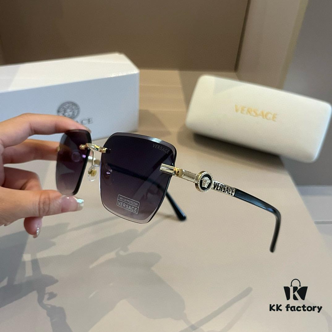 6931aa19ccd8ab3d7af9e7f4 VERSACE Versace Fashion Sunglasses, Unisex European and American Style Sun Protection Glasses, Flattering Face-Shape Design
