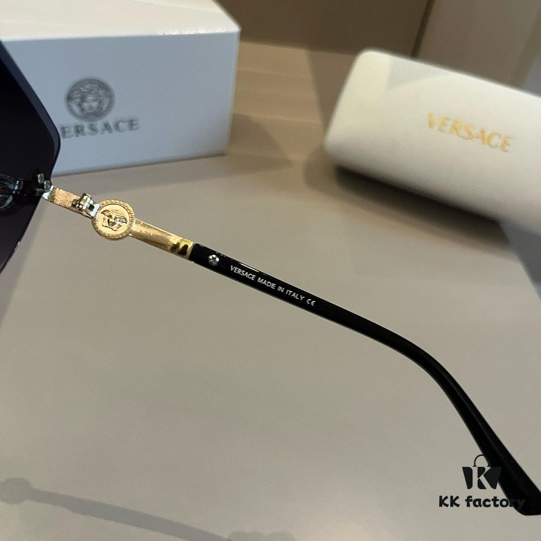 6931aa1accd8ab3d7af9e7f9 VERSACE Versace Fashion Sunglasses, Unisex European and American Style Sun Protection Glasses, Flattering Face-Shape Design