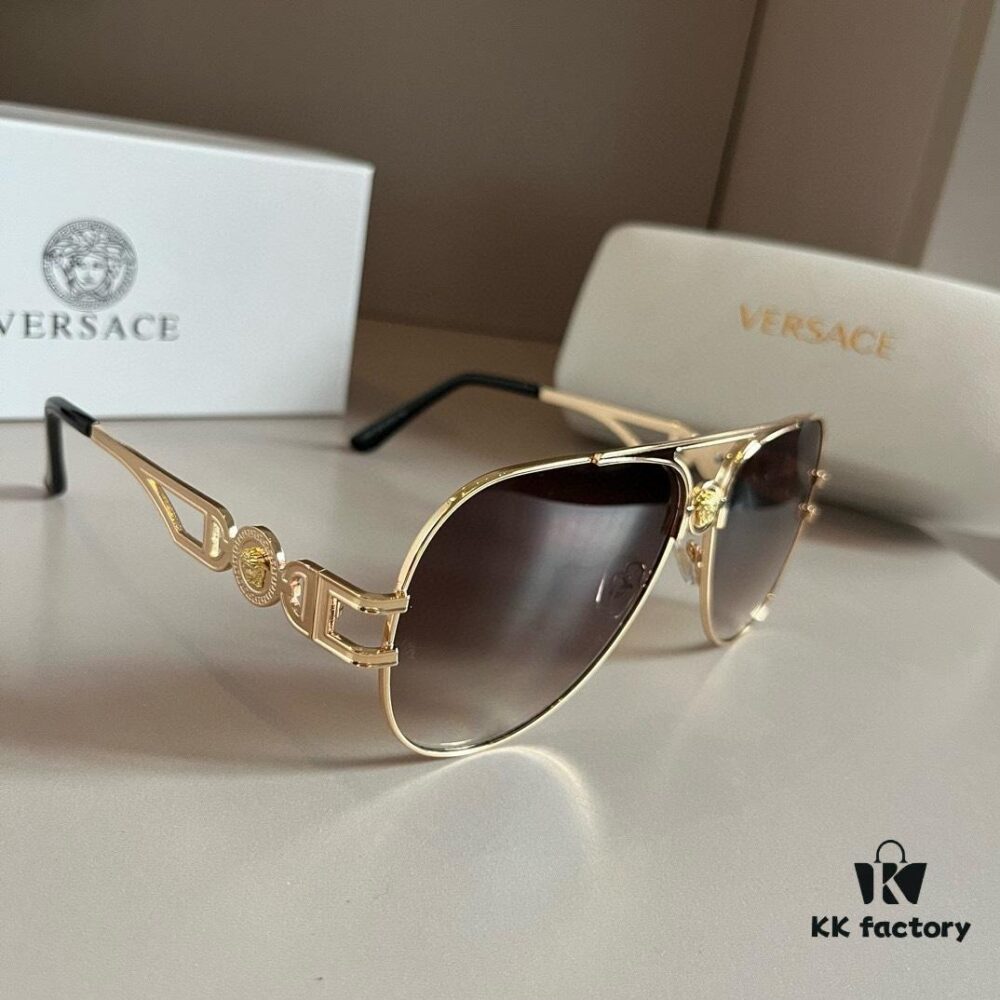 VERSACE Versace Fashion Sunglasses, Men's Polarized Sunglasses, Stylish Sun Protection for Face-Shape Enhancement