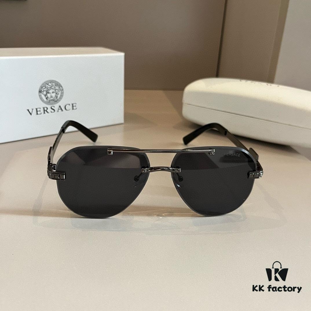 6931aa1dccd8ab3d7af9e82e VERSACE Versace Fashion Sunglasses, Men's Polarized Sunglasses, Stylish Sun Protection for Face-Shape Enhancement