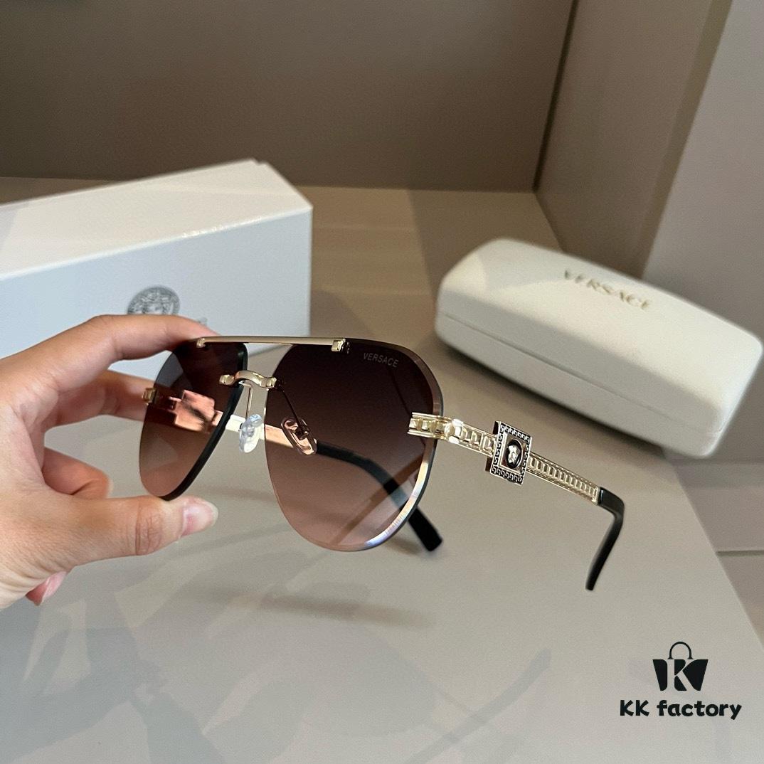 6931aa1eccd8ab3d7af9e83a VERSACE Versace Fashion Sunglasses in European and American Style, Men's Polarized Sunglasses, Sun Protection Glasses for Men, Perfect Companion for Facial Contour Enhancement