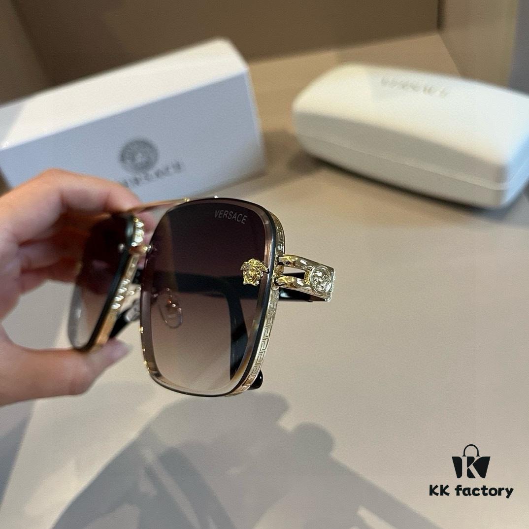 VERSACE Versace Fashion Sunglasses in European and American Style, Men's Polarized Sunglasses, Sun Protection Glasses for Men, Stylish Eyewear to Complement Facial Features