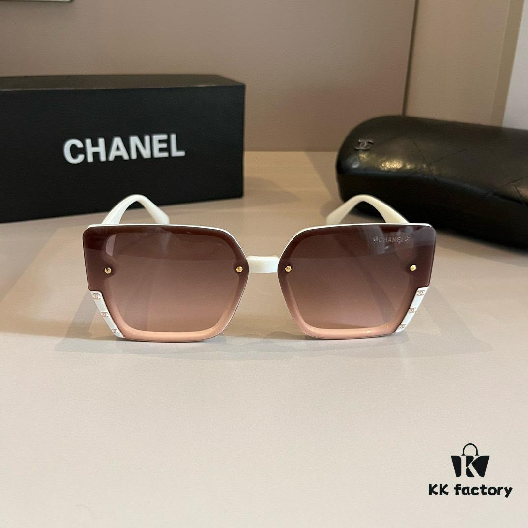 6931aa53ccd8ab3d7af9eb9a Chanel Sunglasses for Round Faces, Oversized Frame Sun Glasses 2024 New Arrival, Flattering and Slimming Design