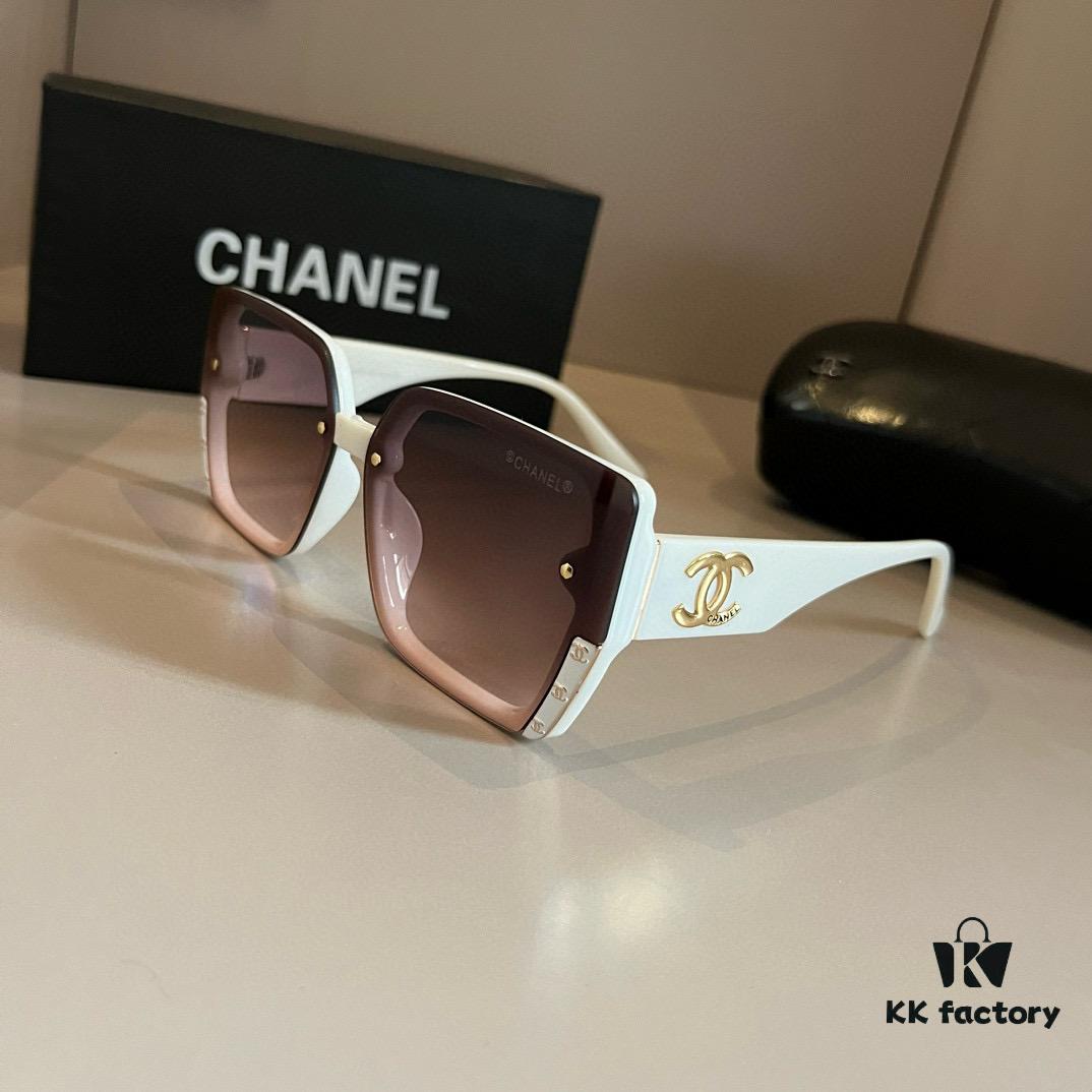 6931aa53ccd8ab3d7af9eb9b Chanel Sunglasses for Round Faces, Oversized Frame Sun Glasses 2024 New Arrival, Flattering and Slimming Design