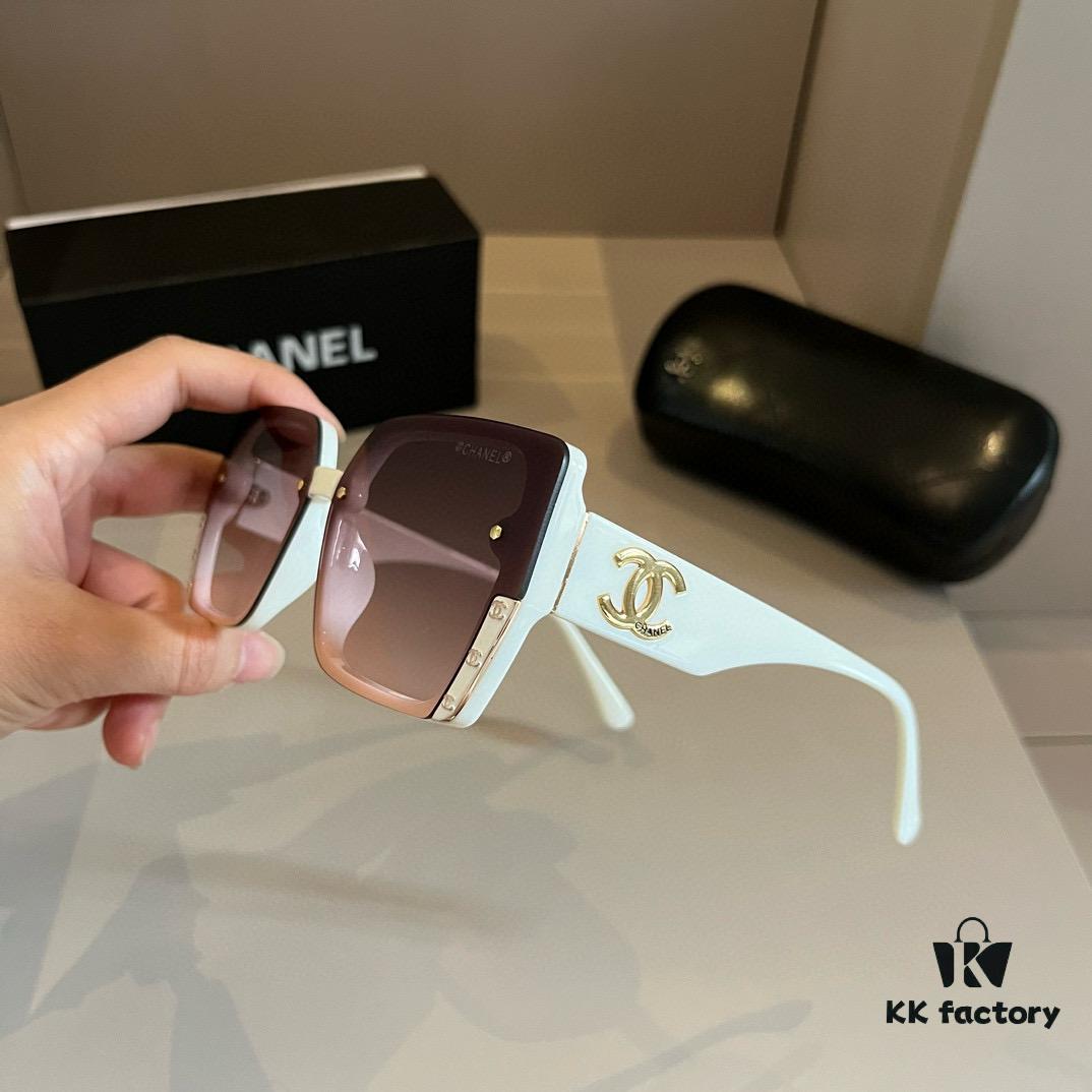6931aa53ccd8ab3d7af9eb9c Chanel Sunglasses for Round Faces, Oversized Frame Sun Glasses 2024 New Arrival, Flattering and Slimming Design