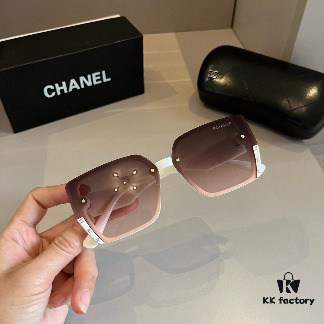6931aa53ccd8ab3d7af9eb9d Chanel Sunglasses for Round Faces, Oversized Frame Sun Glasses 2024 New Arrival, Flattering and Slimming Design
