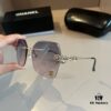 Chanel Popular Cat Eye Sunglasses, Same Style as Xiao Hong Shu Influencer Look, Trendy Fashion Sun Glasses in 2023