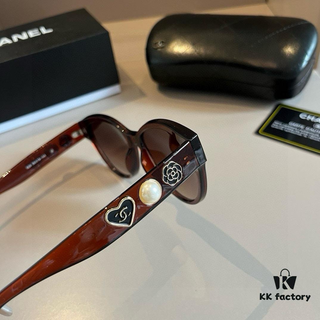 6931aa71ccd8ab3d7af9ed6f Chanel Pearl Heart-Temple Sunglasses, Official Style Custom-Made Eyewear