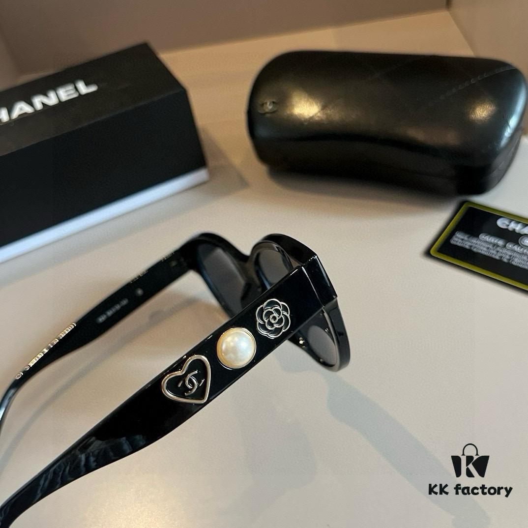 6931aa71ccd8ab3d7af9ed79 Chanel Pearl Heart-Temple Sunglasses, Official Style Custom-Made Eyewear