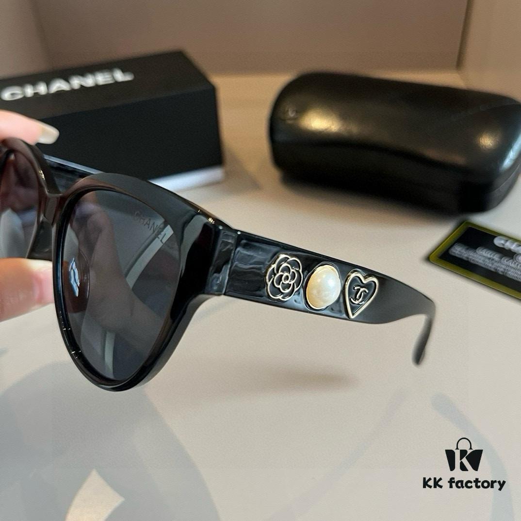 6931aa71ccd8ab3d7af9ed7b Chanel Pearl Heart-Temple Sunglasses, Official Style Custom-Made Eyewear