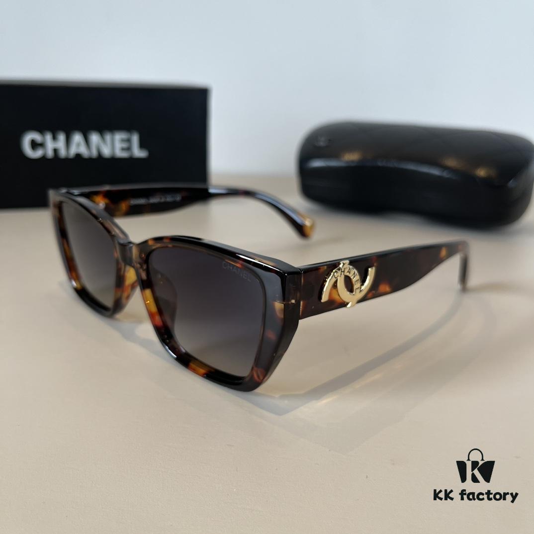 6931aa79ccd8ab3d7af9edea Chanel Sunglasses, Fashionable European and American Style Oversized Sunglasses, Slimming and Versatile Sun Protection Eyewear