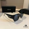6931aaa2ccd8ab3d7af9f07f Prada Sunglasses for Women, Genuine Triangle Logo, Cai Xukun Same Style, New Trendy Square Frame Wide Temple Acetate Sunglasses