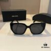 6931aaa2ccd8ab3d7af9f080 Prada Sunglasses for Women, Genuine Triangle Logo, Cai Xukun Same Style, New Trendy Square Frame Wide Temple Acetate Sunglasses