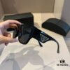 6931aaa3ccd8ab3d7af9f082 Prada Sunglasses for Women, Genuine Triangle Logo, Cai Xukun Same Style, New Trendy Square Frame Wide Temple Acetate Sunglasses
