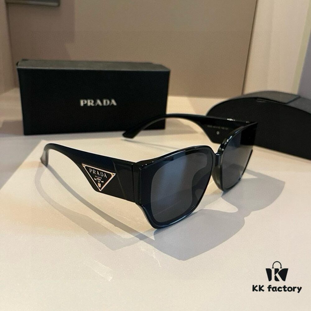 6931aabaccd8ab3d7af9f1f0 Prada Sunglasses for Women, Genuine Triangle Logo, Cai Xukun Same Style, New Trendy Square Frame Wide-Leg Acetate Sunglasses