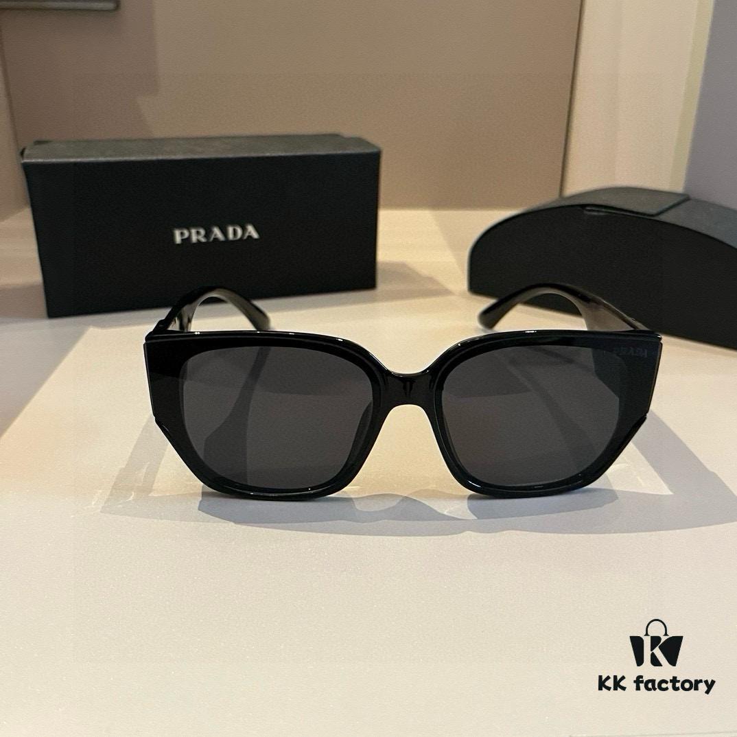 6931aabaccd8ab3d7af9f1f1 Prada Sunglasses for Women, Genuine Triangle Logo, Cai Xukun Same Style, New Trendy Square Frame Wide-Leg Acetate Sunglasses