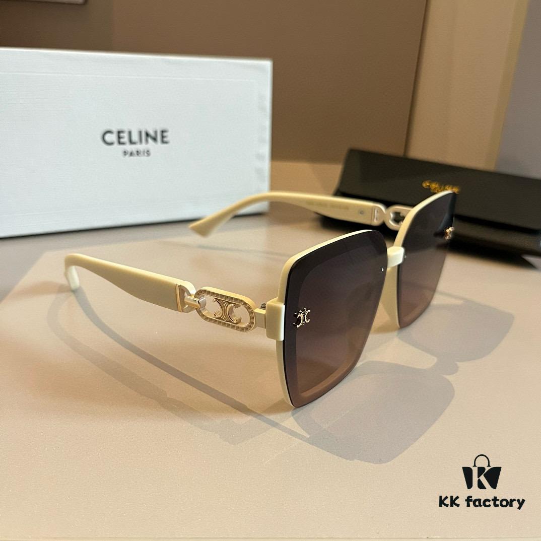 6931aaffccd8ab3d7af9f62c Celine New Archway Sunglasses with Thick Metal Temples Exude Retro Charm