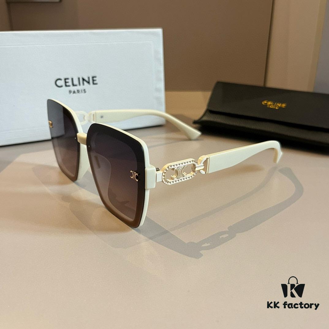 6931aaffccd8ab3d7af9f62d Celine New Archway Sunglasses with Thick Metal Temples Exude Retro Charm