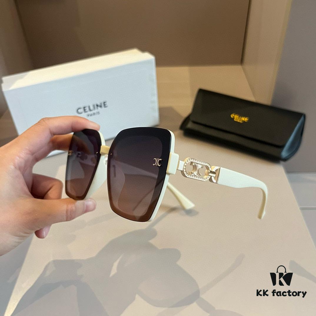 6931aaffccd8ab3d7af9f630 Celine New Archway Sunglasses with Thick Metal Temples Exude Retro Charm
