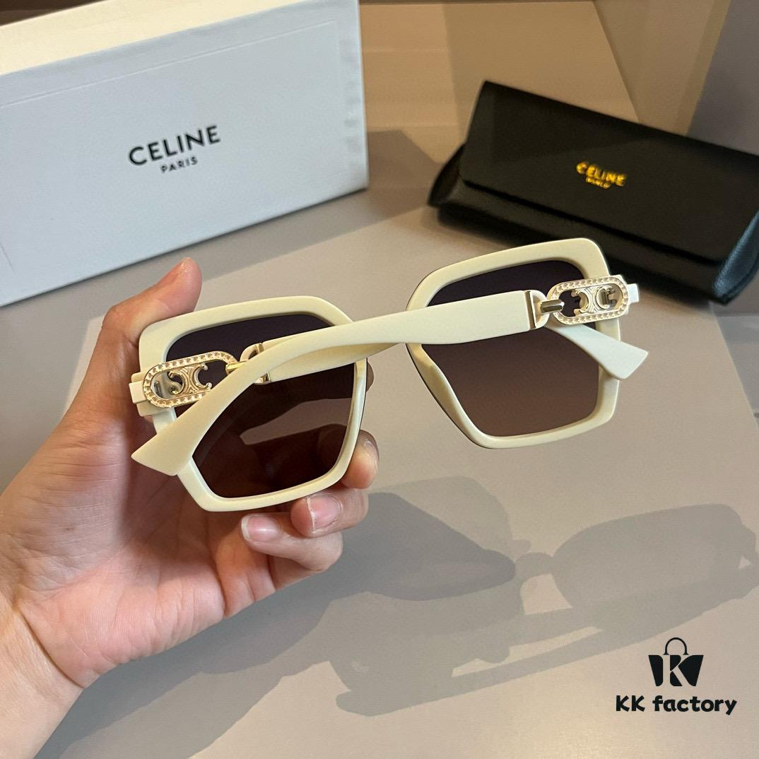 6931aaffccd8ab3d7af9f632 Celine New Archway Sunglasses with Thick Metal Temples Exude Retro Charm