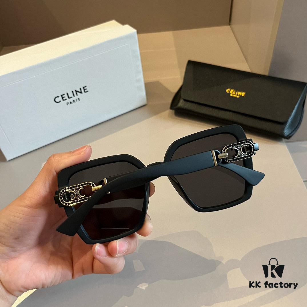 6931ab00ccd8ab3d7af9f63a Celine New Archway Sunglasses with Thick Metal Temples Exude Retro Charm