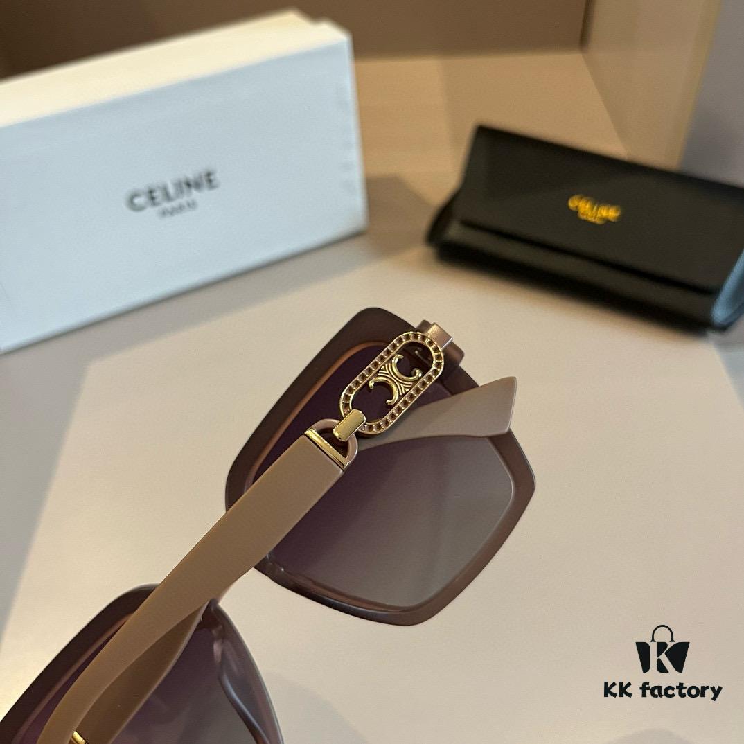 6931ab00ccd8ab3d7af9f646 Celine New Archway Sunglasses with Thick Metal Temples Exude Retro Charm