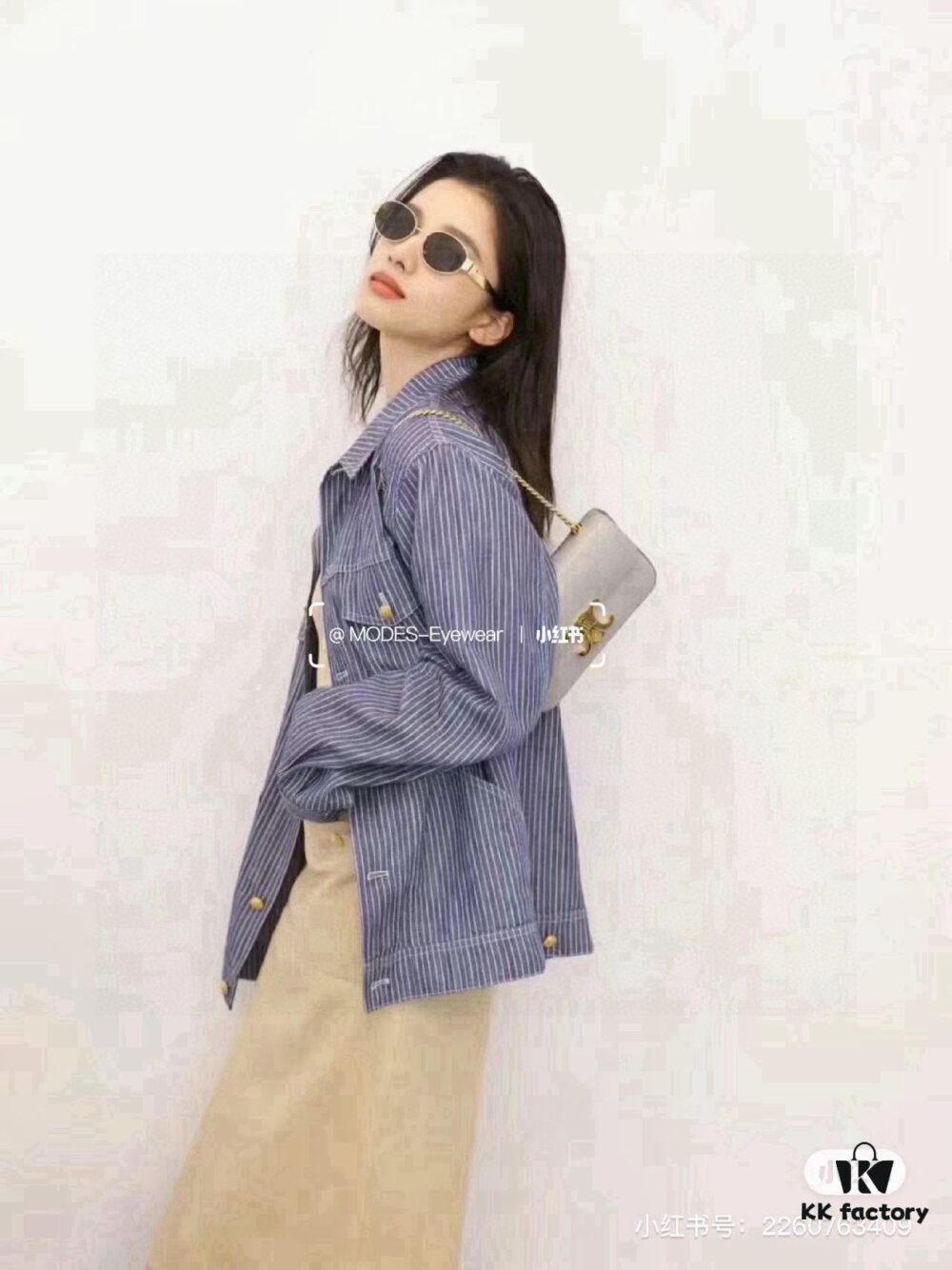 6931ab04ccd8ab3d7af9f678 Lisa's Same Celine Retro Round-frame Sunglasses, the 'Sailor Moon' Style, Also Known as the Triumph Arch Series, Always Popular and Hard to Get