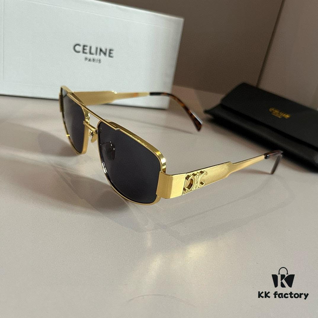 Celine Retro Round Frame Sunglasses, a Classic Arc de Triomphe Design Always in High Demand