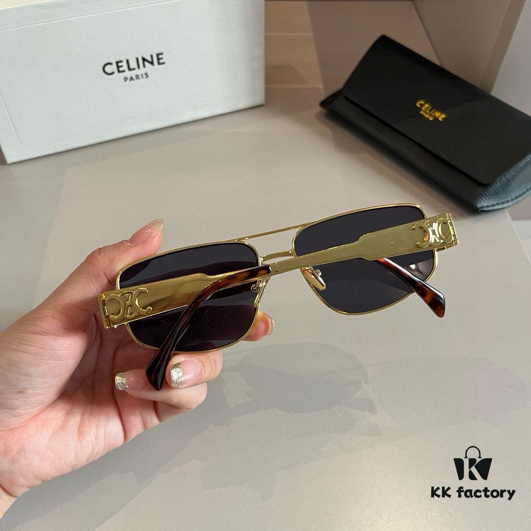 Celine Retro Round Frame Sunglasses, a Classic Arc de Triomphe Design Always in High Demand