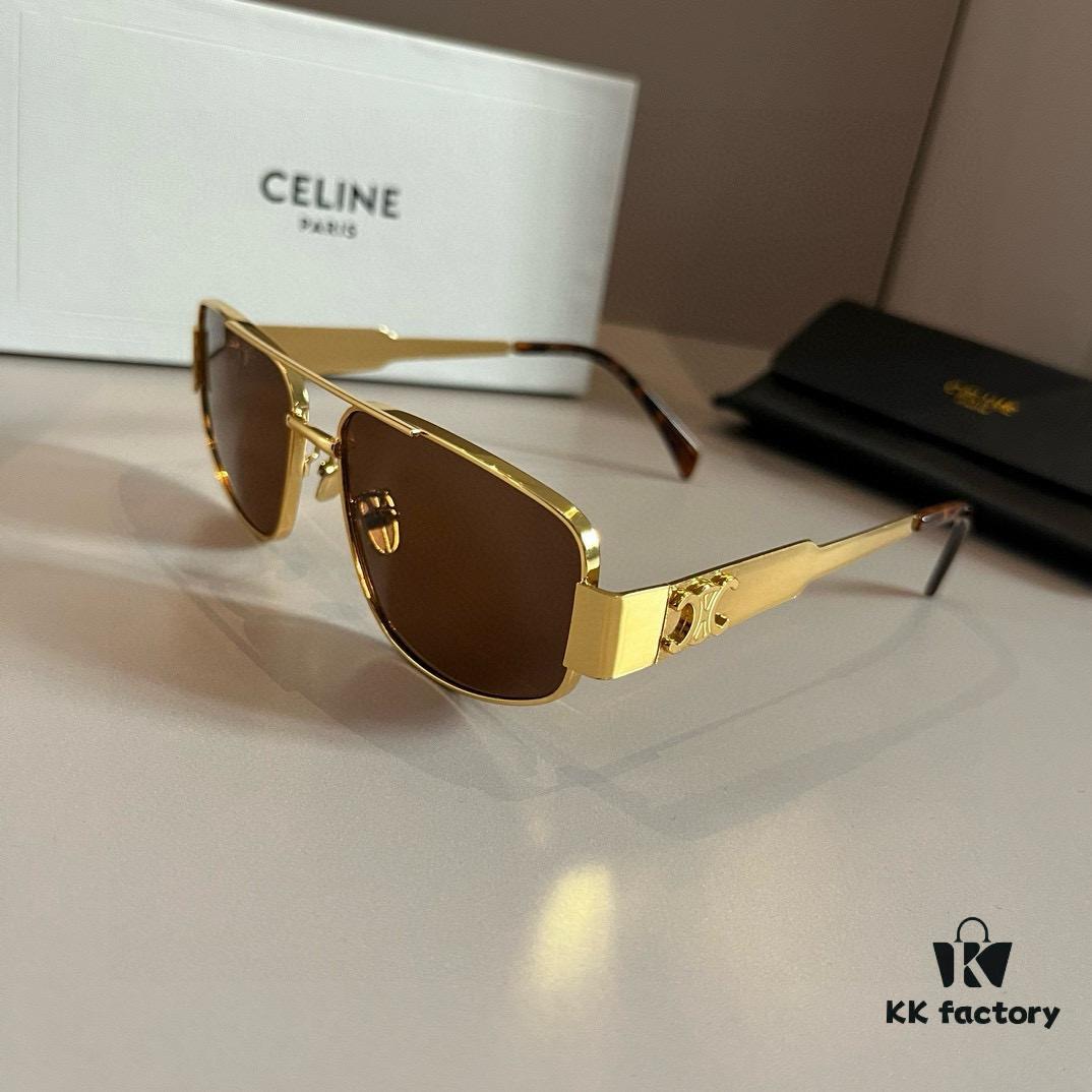 6931ab13ccd8ab3d7af9f757 Celine Retro Small Round Sunglasses, Classic Arc de Triomphe Style, Low-Key and Timeless Design