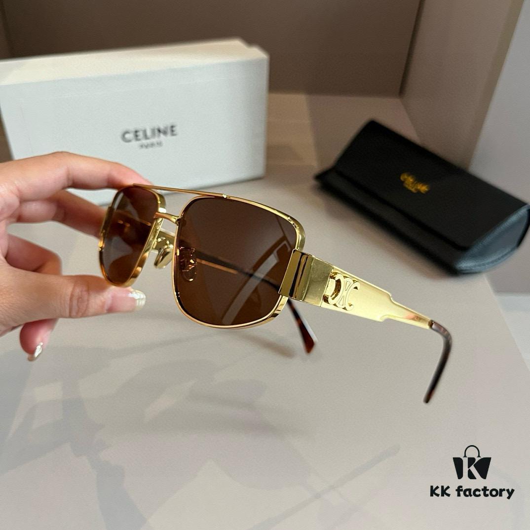 6931ab13ccd8ab3d7af9f758 Celine Retro Small Round Sunglasses, Classic Arc de Triomphe Style, Low-Key and Timeless Design
